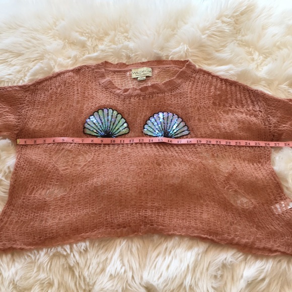 Wildfox White Label Shell Bra Lost Knit Sweater - Picture 8 of 13